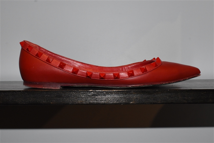 Lipstick Red Valentino Flats, size 7.5