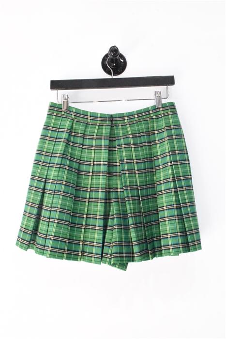 Green Plaid Maje Skort, size 8