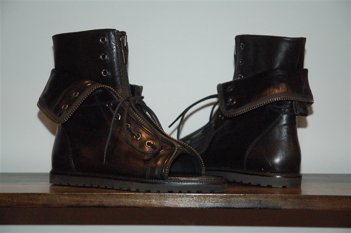 Black Leather Alexander Wang Boots, size 10