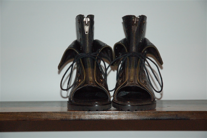Black Leather Alexander Wang Boots, size 10