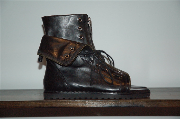 Black Leather Alexander Wang Boots, size 10