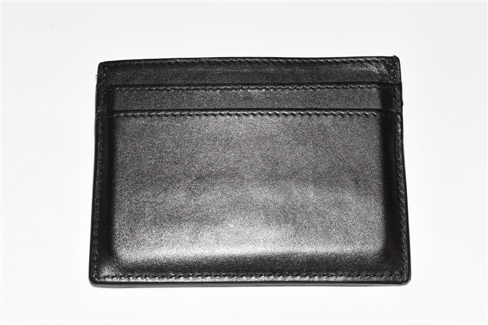 Black Leather Saint Laurent Card Holder, size O/S
