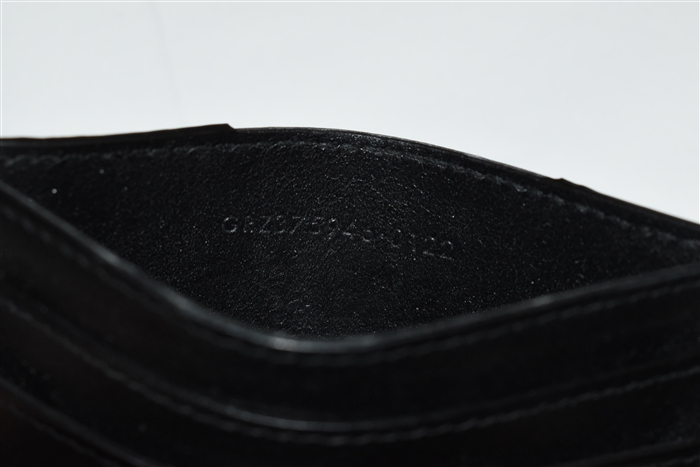 Black Leather Saint Laurent Card Holder, size O/S