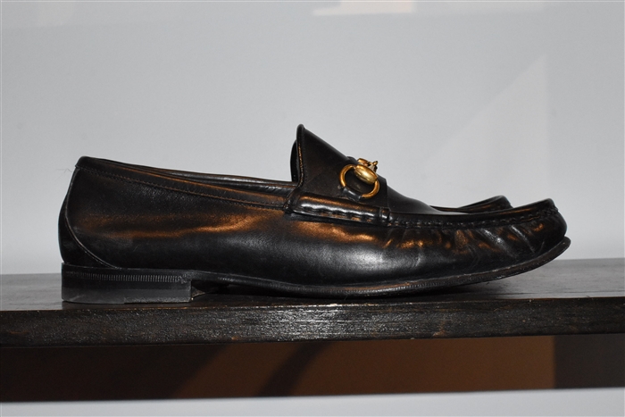 Black Leather Gucci Loafer, size 11