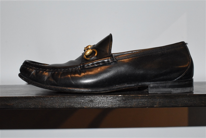 Black Leather Gucci Loafer, size 11