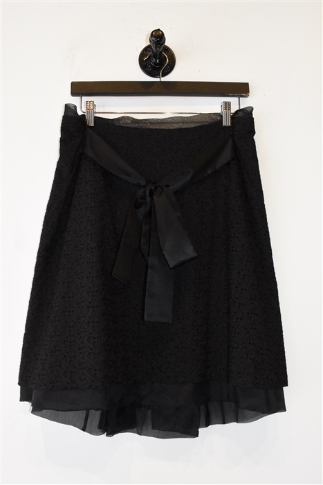 Basic Black Dolce & Gabbana A-Line Skirt, size 8
