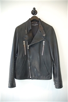 Black Leather Dolce & Gabbana Leather Jacket, size L