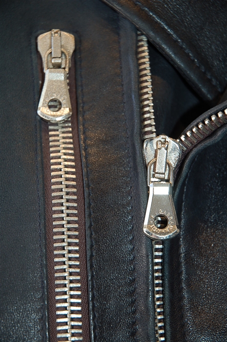 Black Leather Dolce & Gabbana Leather Jacket, size L