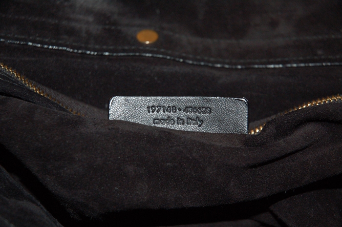 Black Patent Saint Laurent Satchel, size L