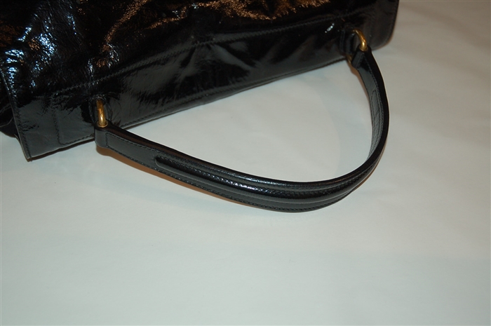 Black Patent Saint Laurent Satchel, size L