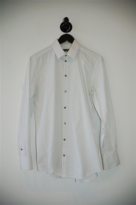 White Stripe Dolce & Gabbana Button Shirt, size M