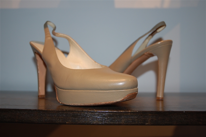 Taupe Helmut Lang Sling-Back, size 7.5