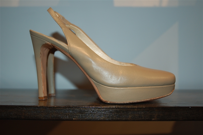 Taupe Helmut Lang Sling-Back, size 7.5