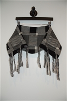 Black & Off-White No Label Scarf, size O/S