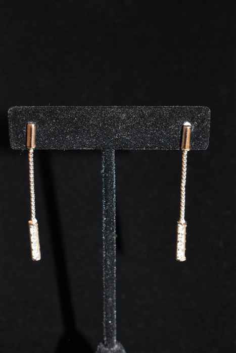 Rhodium Nina Ricci - Vintage Earrings, size O/S