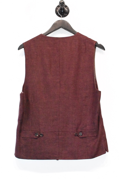 Burgundy Brunello Cucinelli Vest, size 40