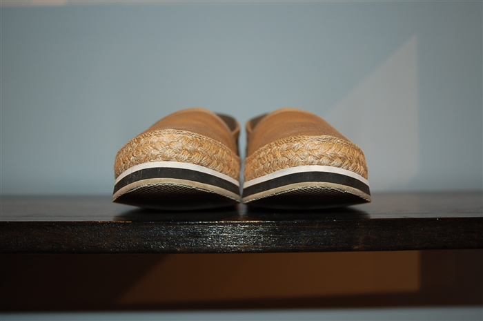 Taupe Prada Slip-Ons, size 6