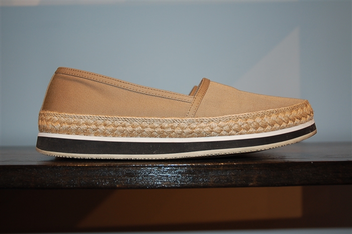 Taupe Prada Slip-Ons, size 6