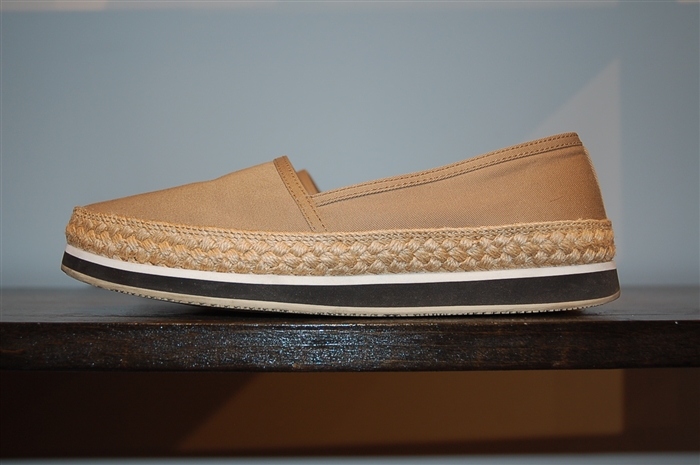 Taupe Prada Slip-Ons, size 6