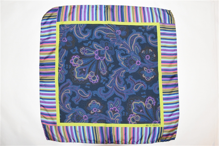 Paisley Etro Pocket Square, size O/S