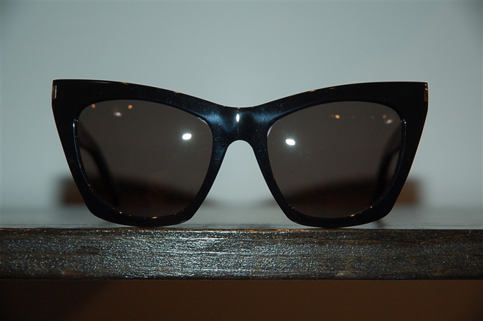 Shiny Black Saint Laurent Sunglasses, size O/S