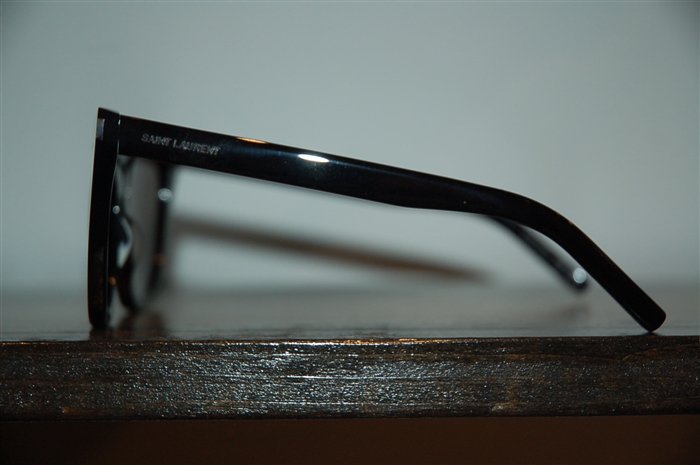 Shiny Black Saint Laurent Sunglasses, size O/S