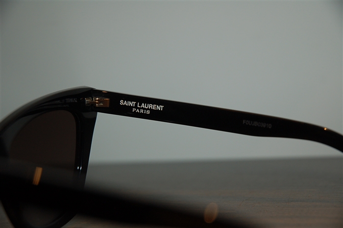 Shiny Black Saint Laurent Sunglasses, size O/S