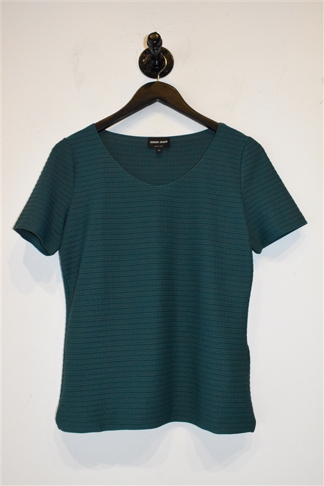 Evergreen Giorgio Armani Short-Sleeved Top, size 8