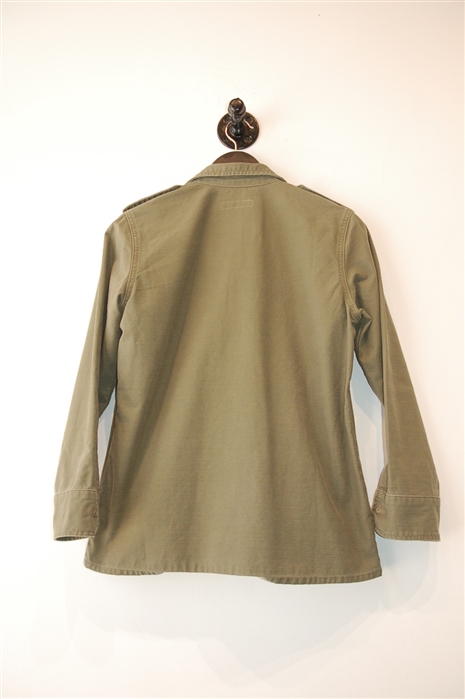 Military Green Equipment Shirt Jacket, size XS