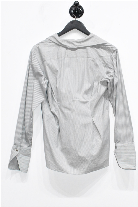 Gray Stripe Kenzo Button Shirt, size 10