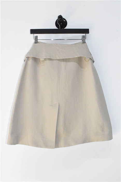 Light Beige Burberry Wrap Skirt, size M