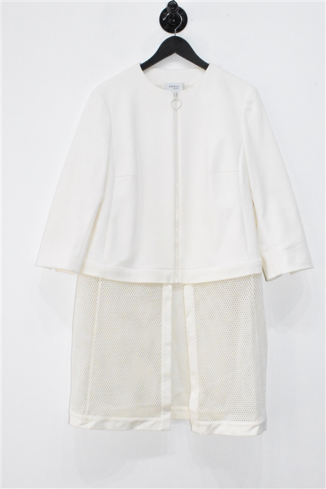 Cream Akris - Punto Jacket, size 12