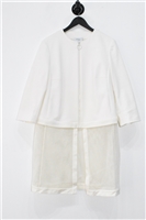 Cream Akris - Punto Jacket, size 12