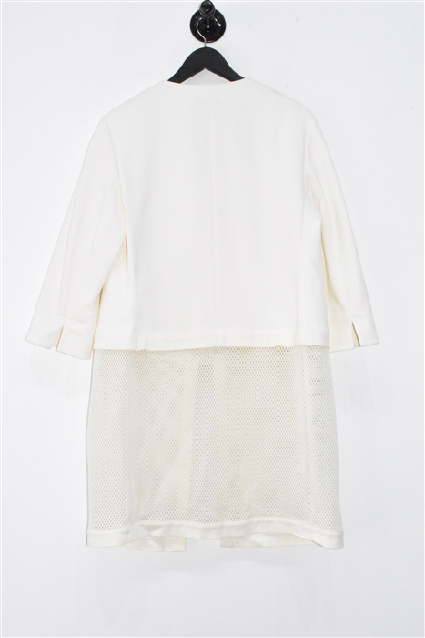 Cream Akris - Punto Jacket, size 12
