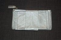 Metallic Silver Valentino Clutch, size S