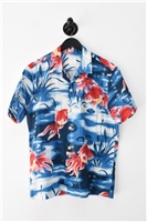 Print Sandro Hawaiian Shirt, size M