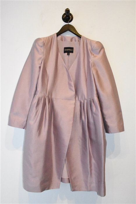 Dusty Rose Emporio Armani Dress Coat, size 10
