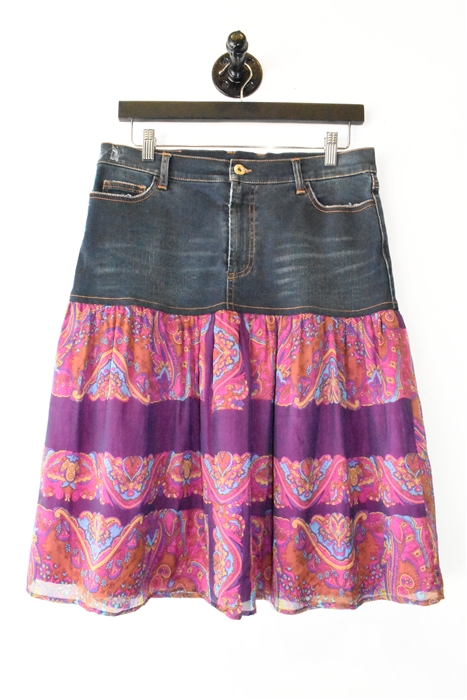 Patchwork D&G - Dolce & Gabbana A-Line Skirt, size 8