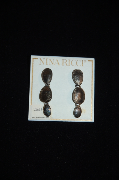 Bronze Nina Ricci Earrings, size O/S