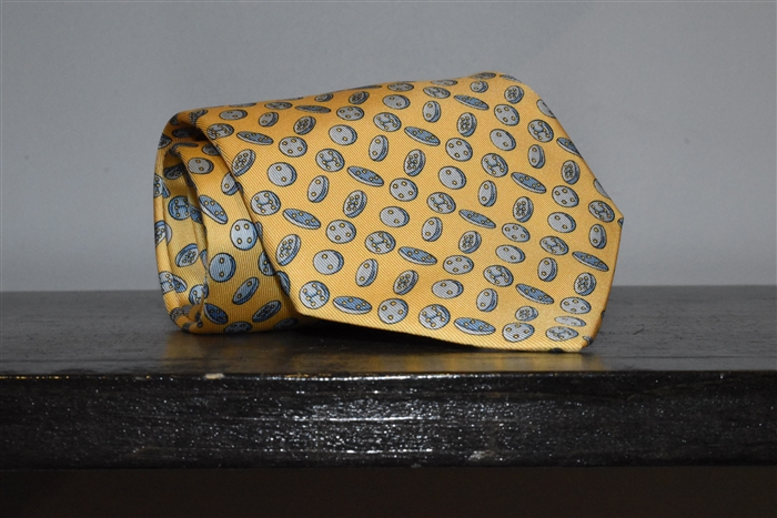 Butter Hermes Tie, size O/S