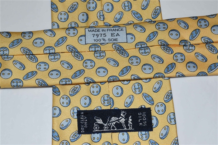 Butter Hermes Tie, size O/S