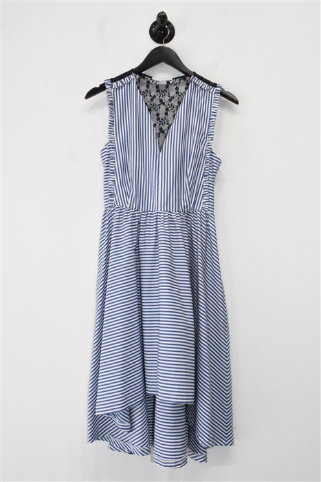 Blue Stripe Sandro A-Line Dress, size M