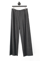 Charcoal Giorgio Armani Wide-Leg Trousers, size 8