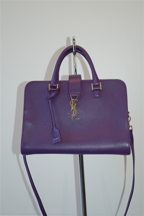Royal Purple Saint Laurent Satchel, size S