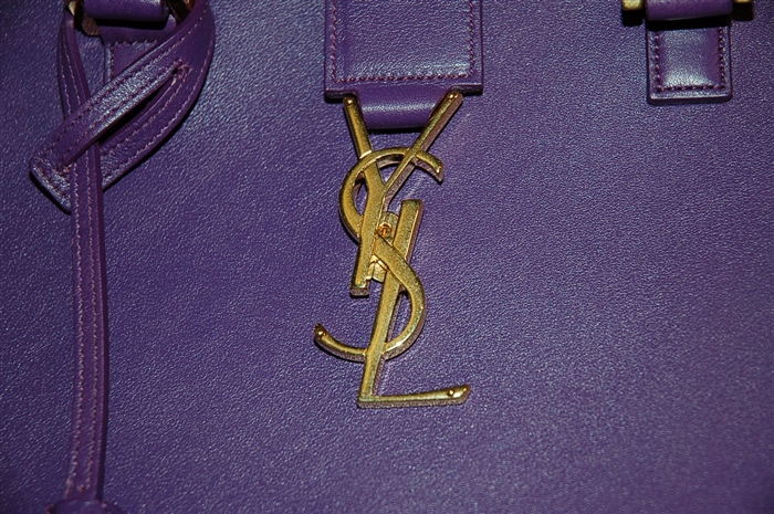 Royal Purple Saint Laurent Satchel, size S
