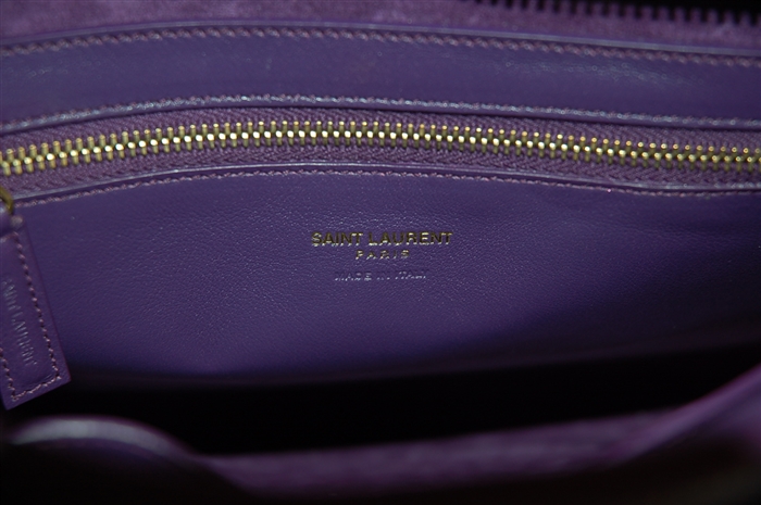 Royal Purple Saint Laurent Satchel, size S