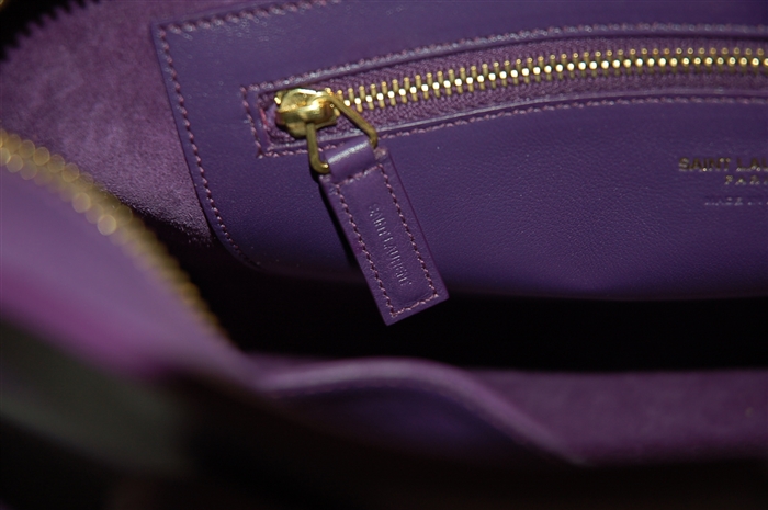 Royal Purple Saint Laurent Satchel, size S