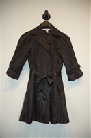Basic Black Diane von Furstenberg Short Trench, size 4