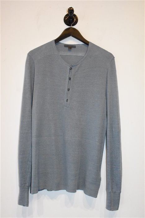 Dusk Blue John Varvatos Henley, size M