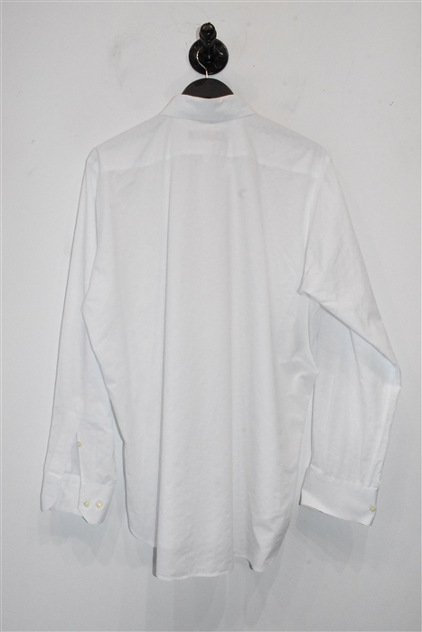 Crisp White Etro Button Shirt, size L